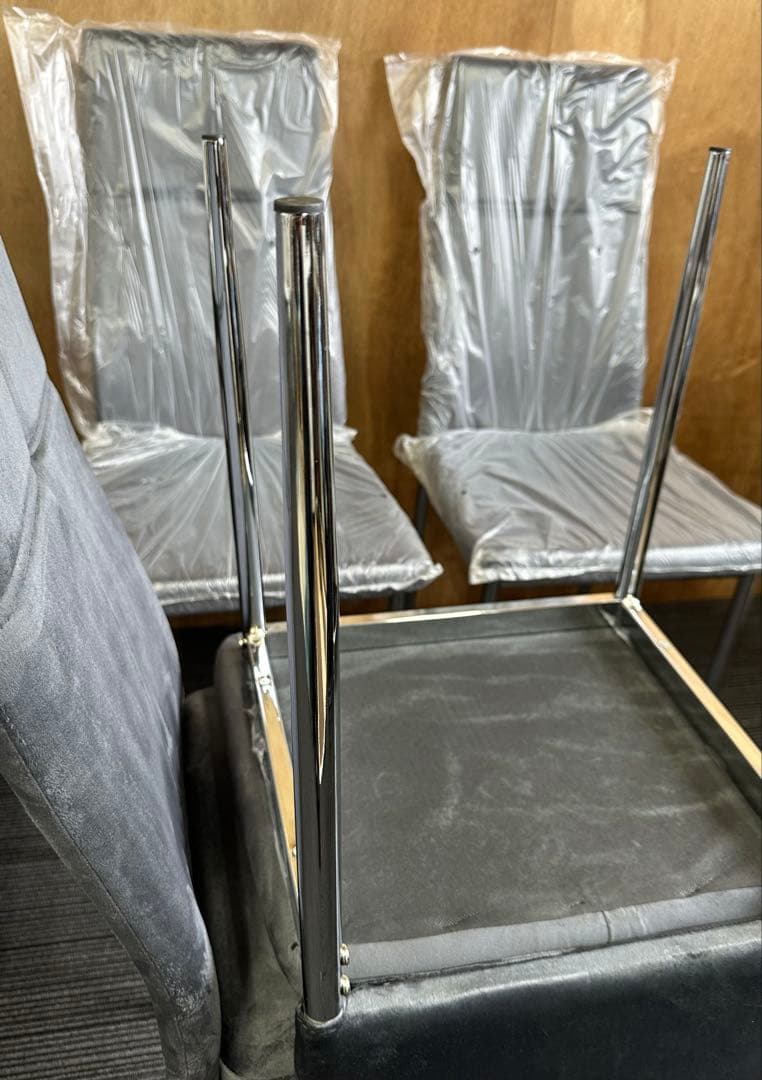 期間限定 数量限定 ダイニングチェア インテリア 椅子 4脚セット グレー