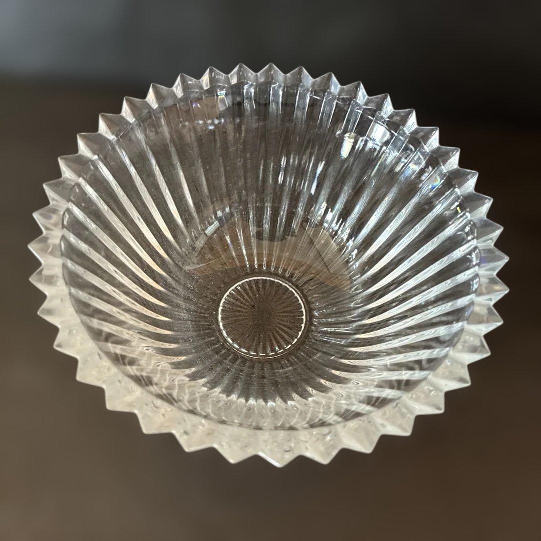 希少BACCARTスモールボウル 4個セット クリア1個　ミッドナイトブルー3個