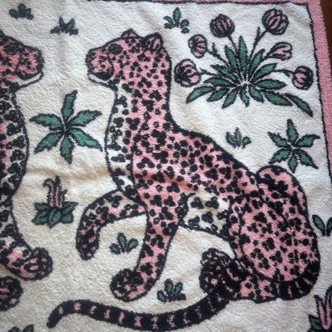 エルメス　玄関マット　バスマット　タオルラグ　ヒョウ