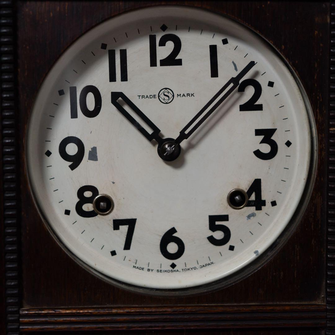 精工舎　振り子時計　昭和レトロ　オーバーホール済　動作品