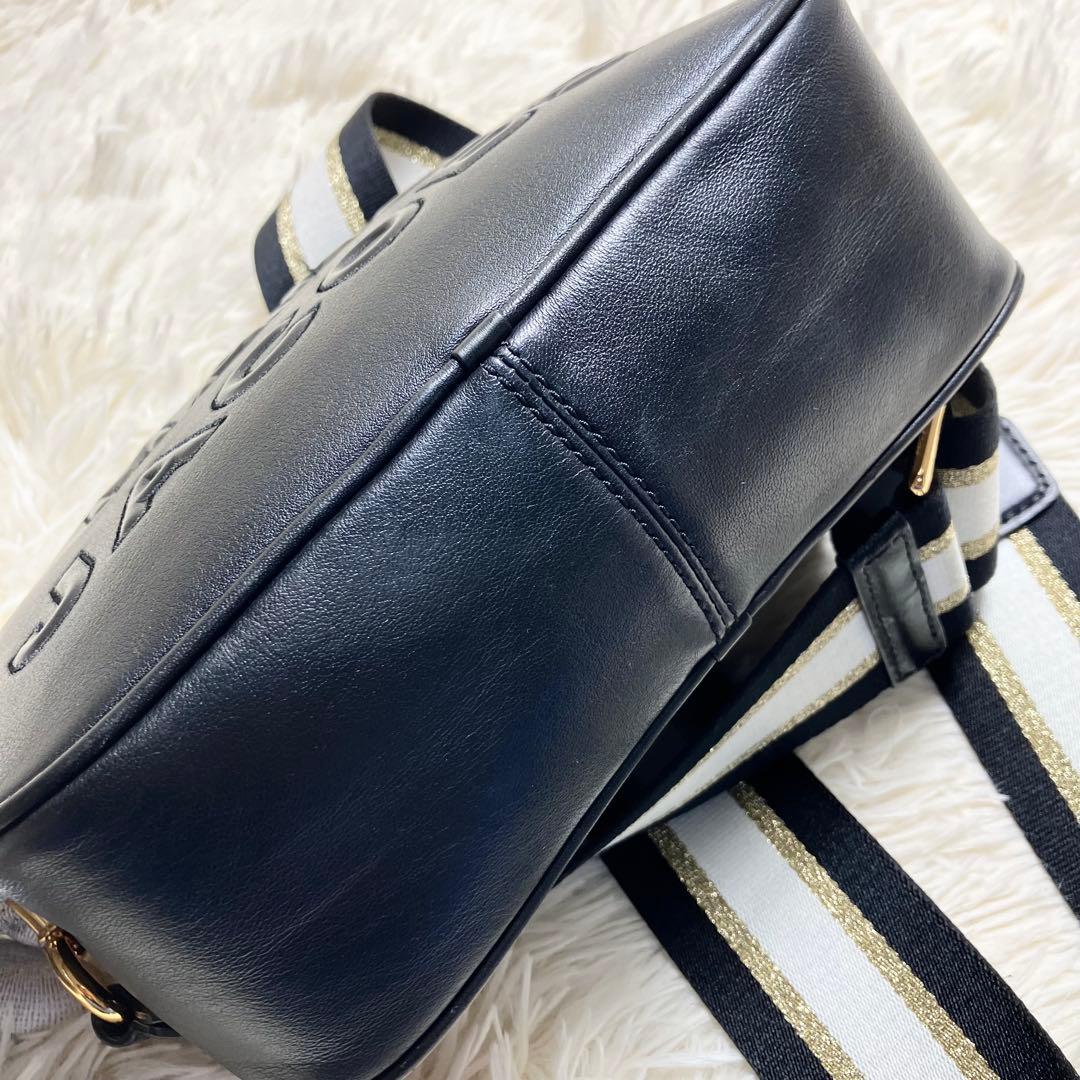 【美品】マークジェイコブス ＊カメラバッグ レザー ブラック