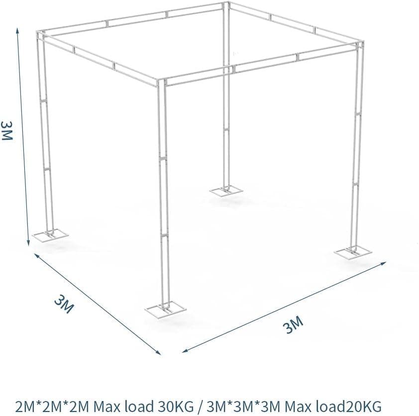 Susire 10 x 10 x 10フィート ウェディング背景スタンドキット