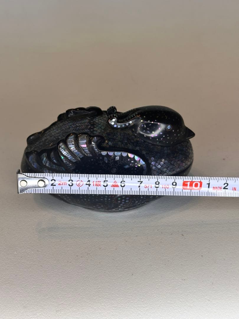 最終価格」希少品 鳥形香合 鴛鴦 蒔絵 螺鈿細工 茶道具