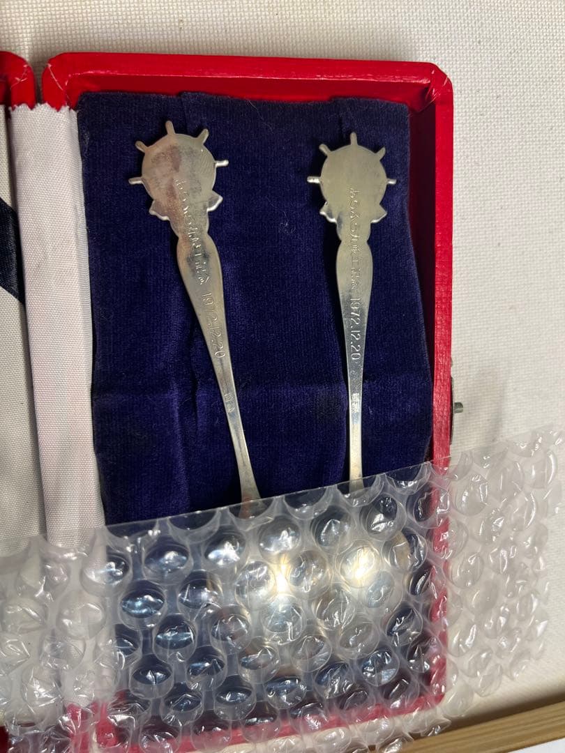 【純銀製】スプーンセット 専用ケース付き