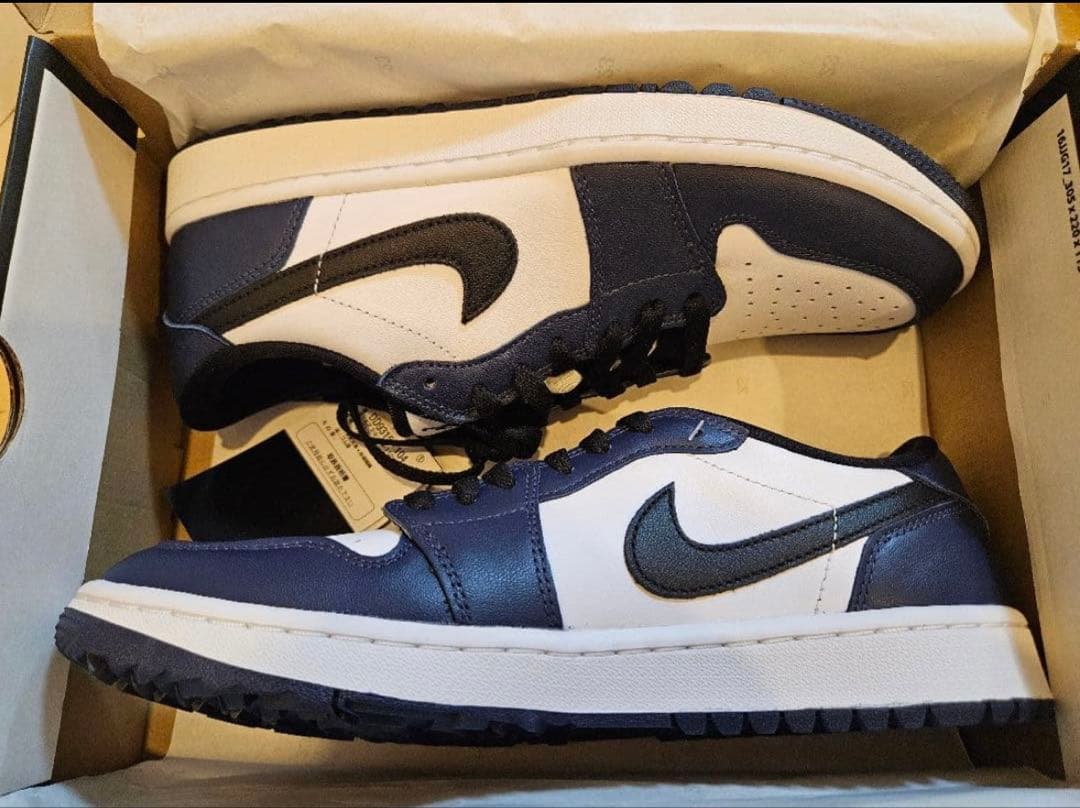 NIKE AIR JORDAN 1 LOW GOLFミッドナイトネイビー27.5
