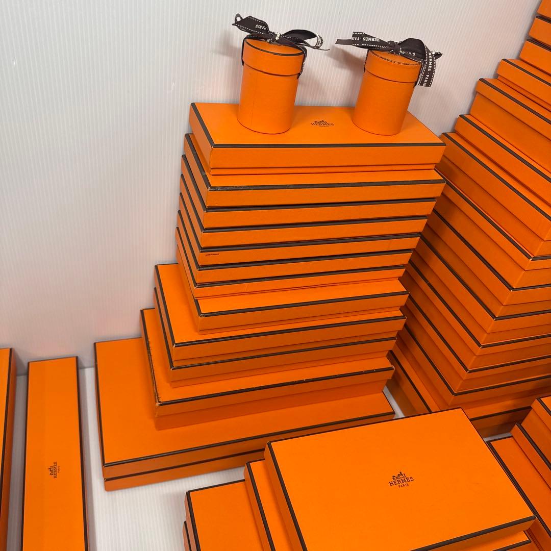 HERMES エルメス 超超大量 空箱 56個 まとめ売り オレンジボックス