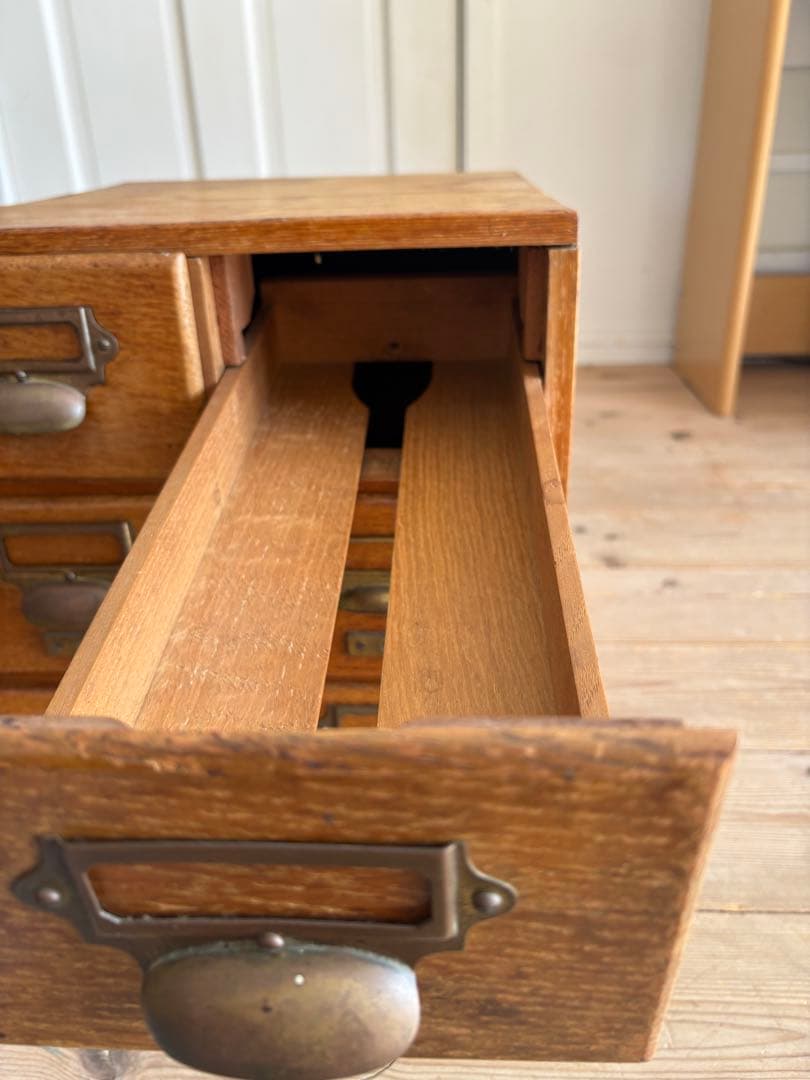 アンティーク 木製6引き出し収納 キャビネット