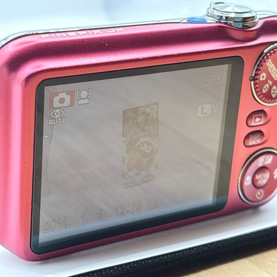 FUJIFILM FinePix JX400 レッド デジカメ　コンデジ　カメラ