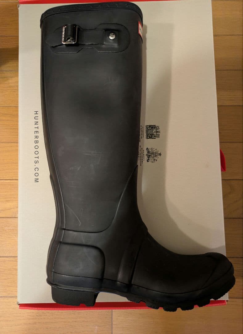 【美品】hunter レインブーツ 38size ブラック