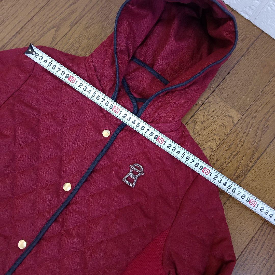 PICONE ピッコーネ赤 キルティング フード付きジャケット サイズL