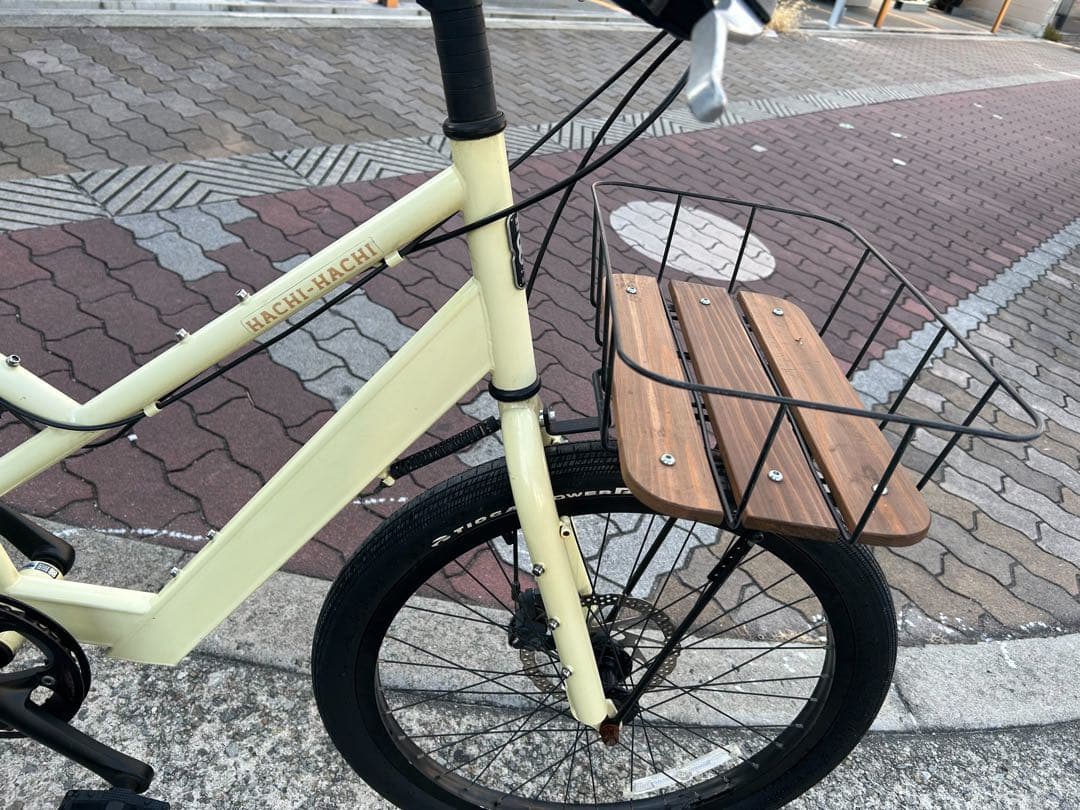 HACHI HACHI 外装8段変速 フレームクロモリ 前後ディスクブレーキ