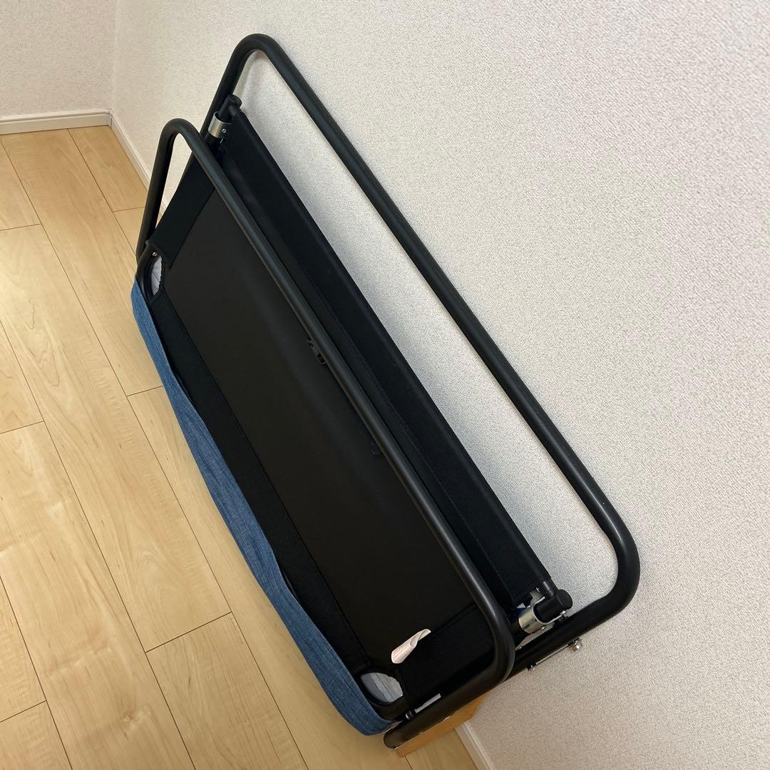 BAYFLOW（ベイフロー）☆折りたたみ デニム風リラックスクッションチェア