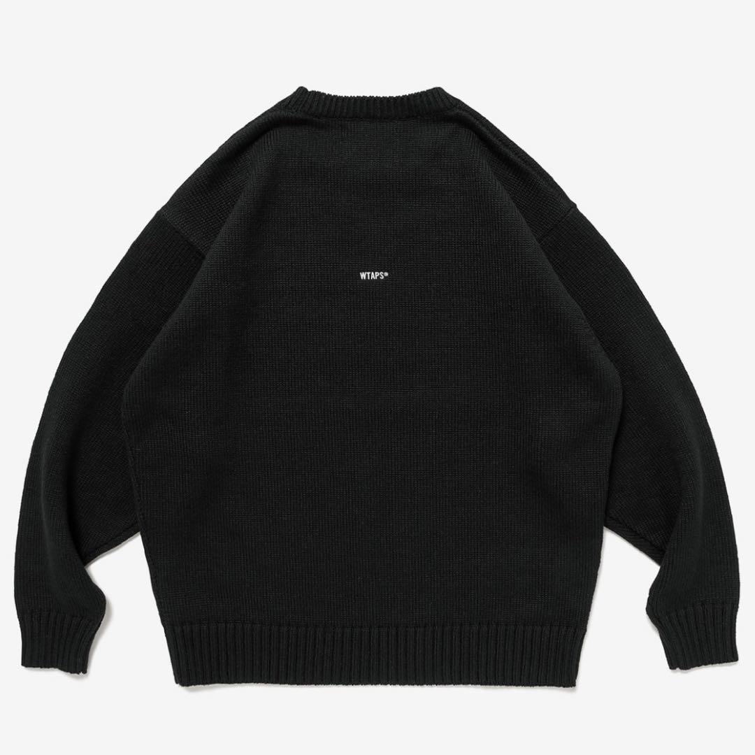 ゆ*ー様 【美品】WTAPS®︎ クルーネックニットセーター 黒 M