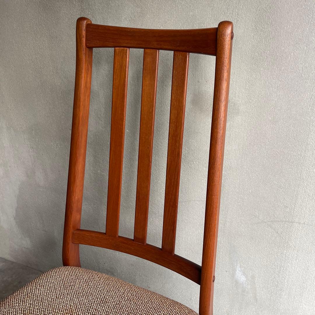 北欧デンマーク　チーク ハイバックチェア オールドヴィンテージ