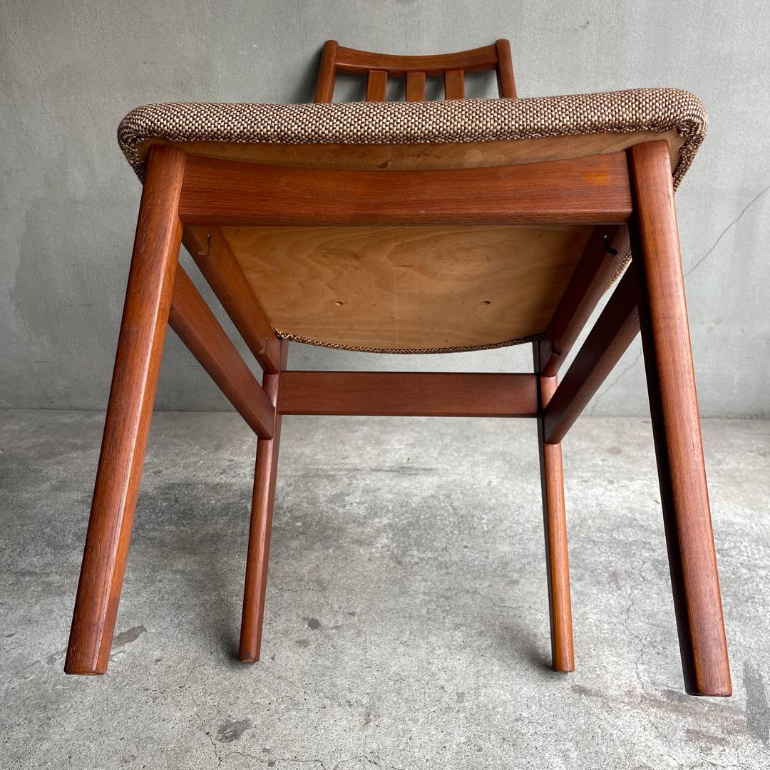 北欧デンマーク　チーク ハイバックチェア オールドヴィンテージ