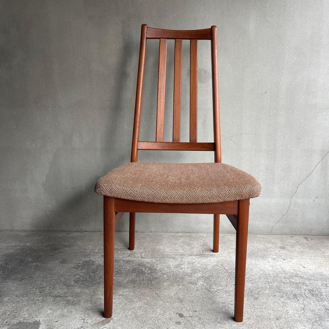 北欧デンマーク　チーク ハイバックチェア オールドヴィンテージ