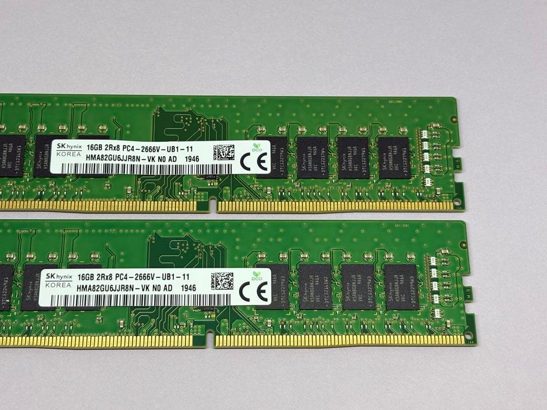 SKHYNIX DDR4 2666 16GBx2枚(合計32GB)
