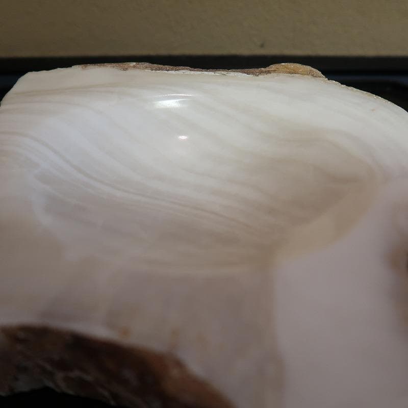 自然石加工品ー１（ケニヤ産貝殻大理石キートレイ）