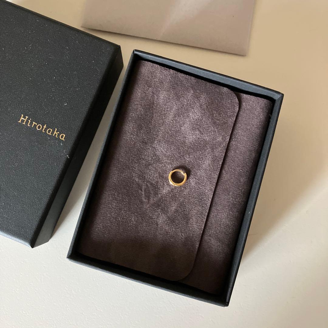 ヒロタカ　H irotaka マンハッタンフープピアスXS 片耳用