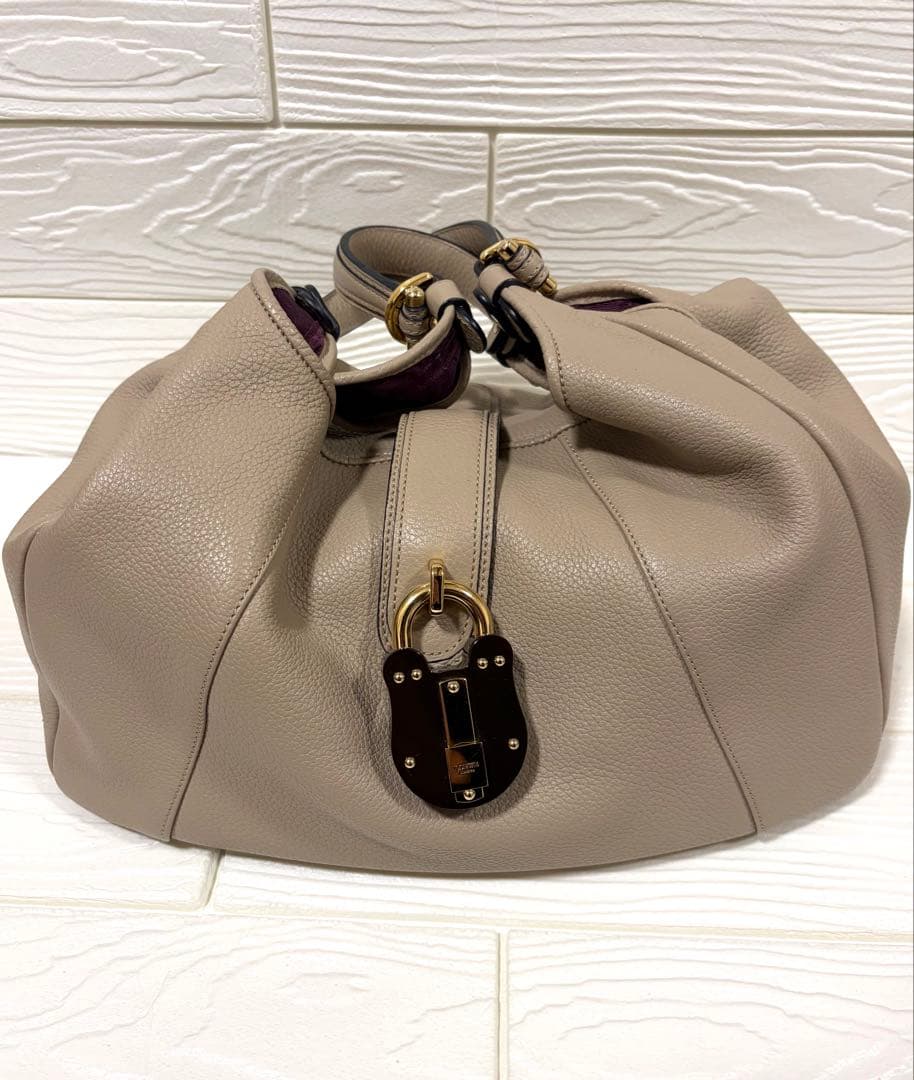 【美品】ロエベ カリエ ホーボー ベージュ　LOEWE