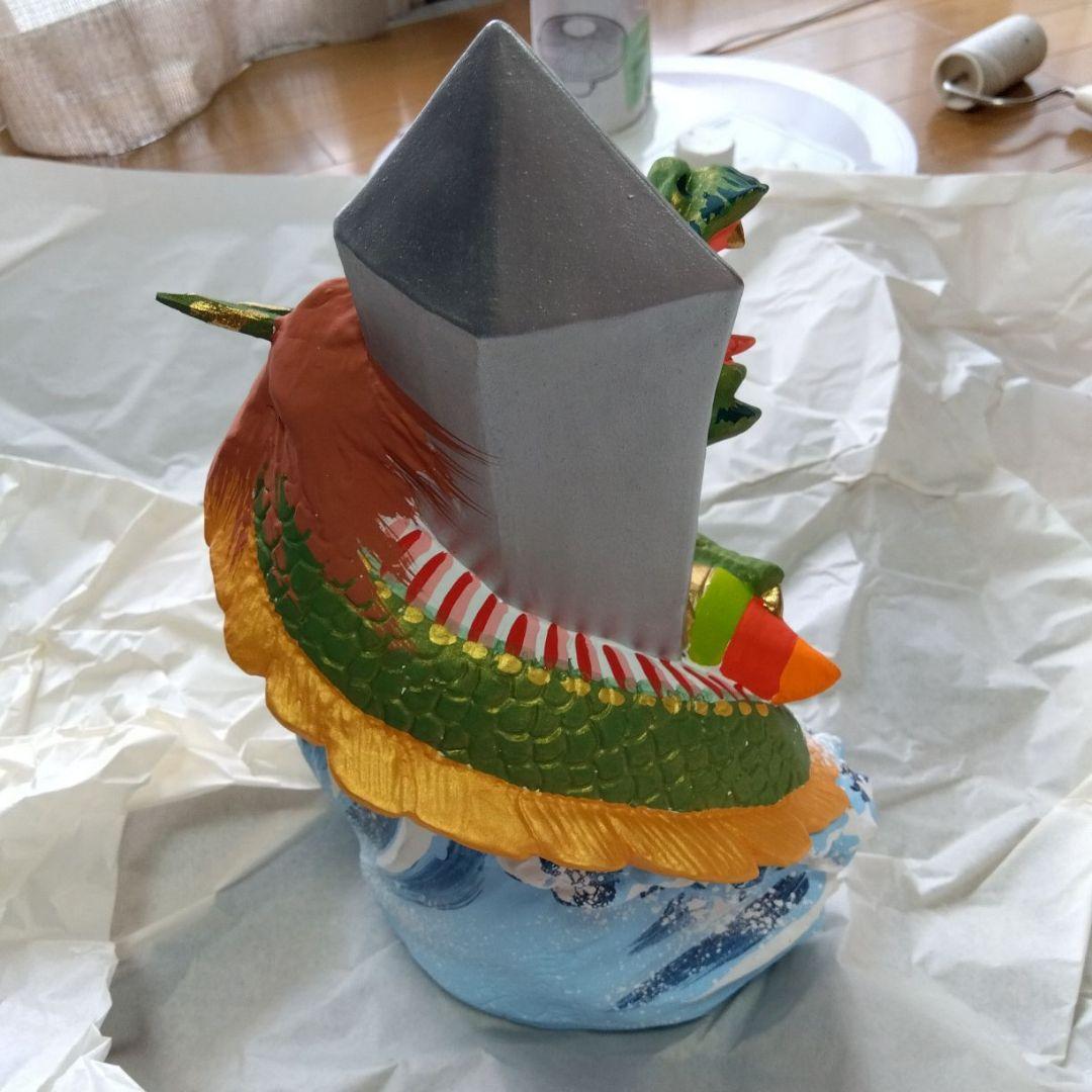 縁起物　竜の置き物　作家物