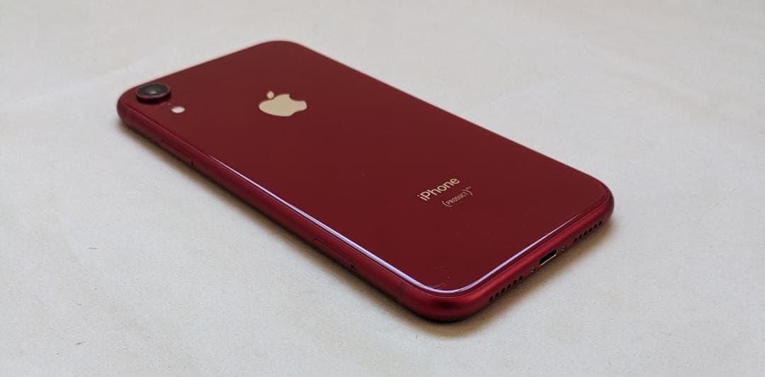 iPhone XR 128GB 80% SIMフリー 格安SIM使用可能 顔認証