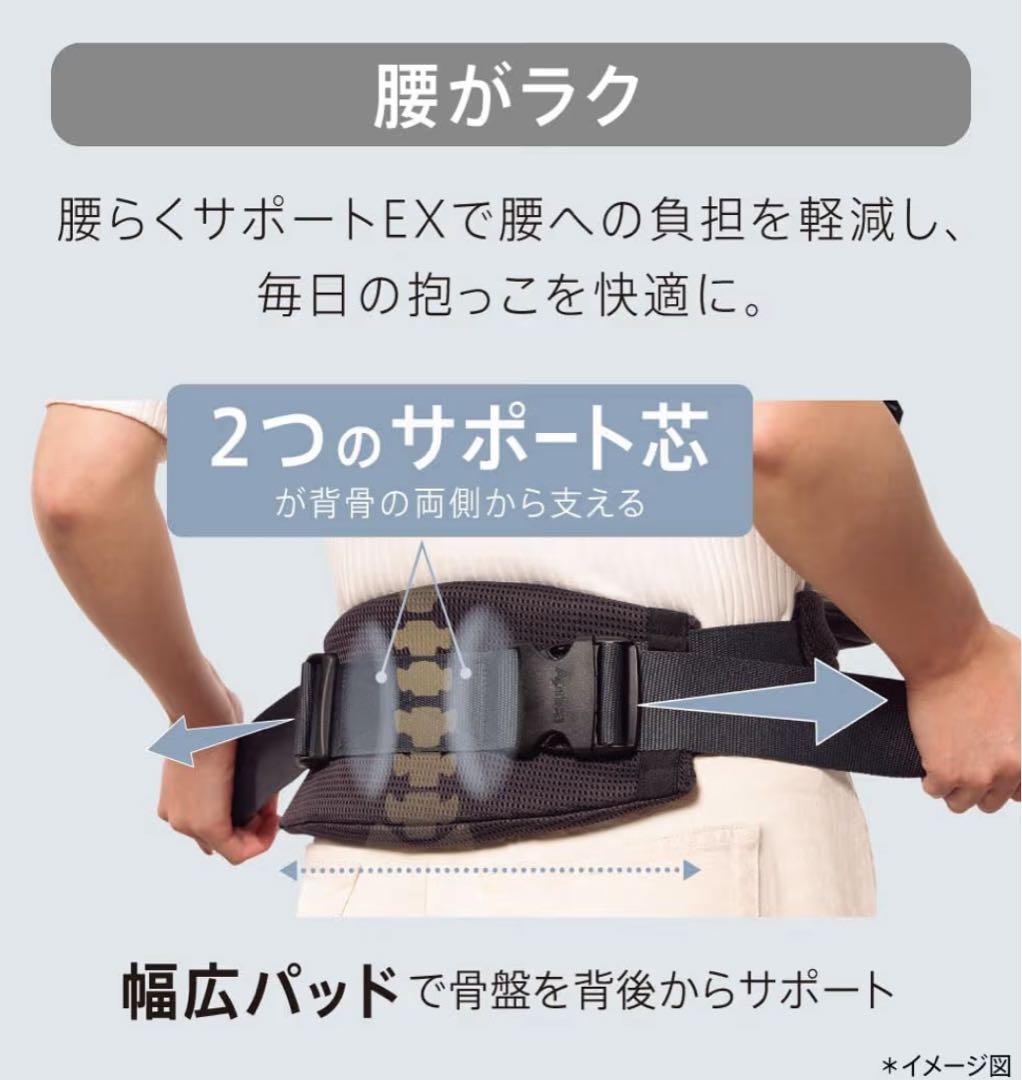 【美品❣️おまけ付き】アプリカ ラクリス 抱っこ紐 ネイビー メッシュ