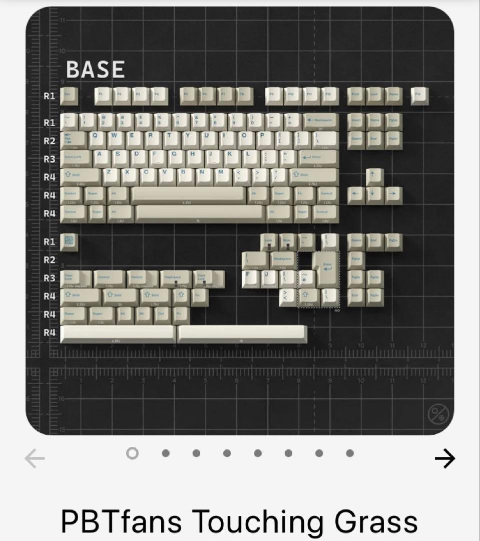 PBTfans Touching Grass、Base + Accent kit