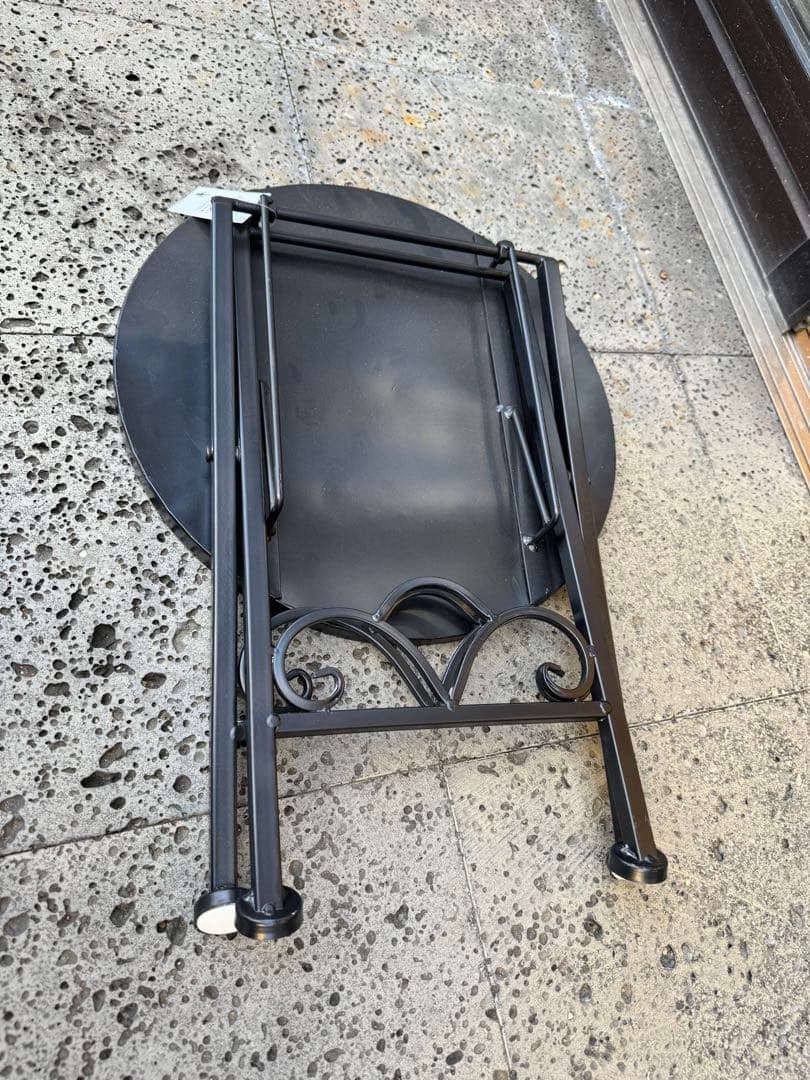 モザイク　スタンド　折りたたみ式　アイアン　置物