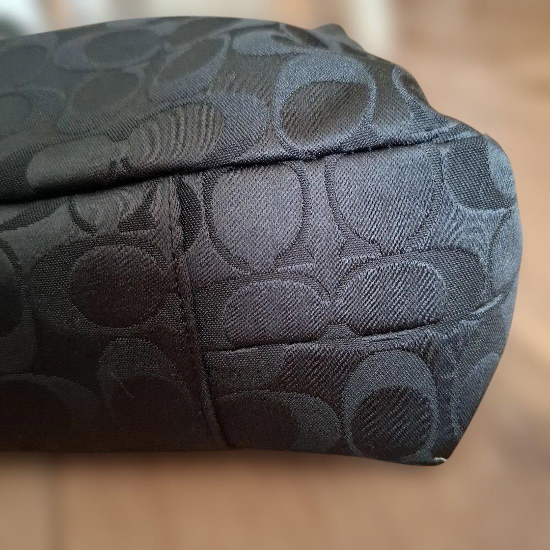 COACH　2WAYバッグ　ブラック