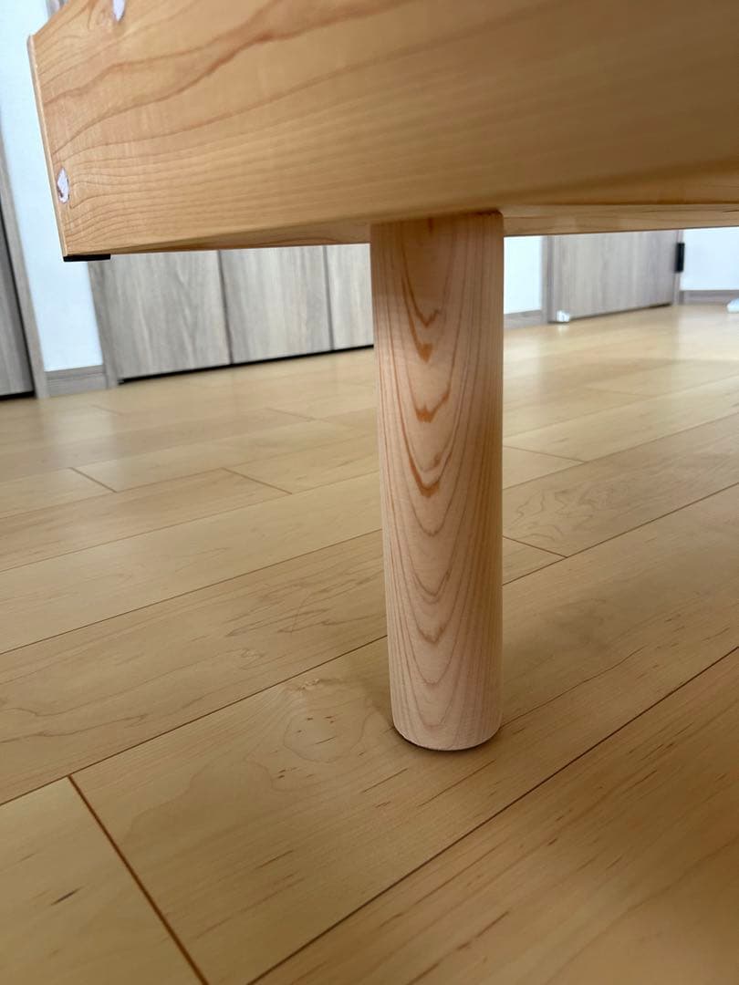 ニトリ NITORI ダブル 脚付きヘッドレス すのこ ベッドフレーム 140