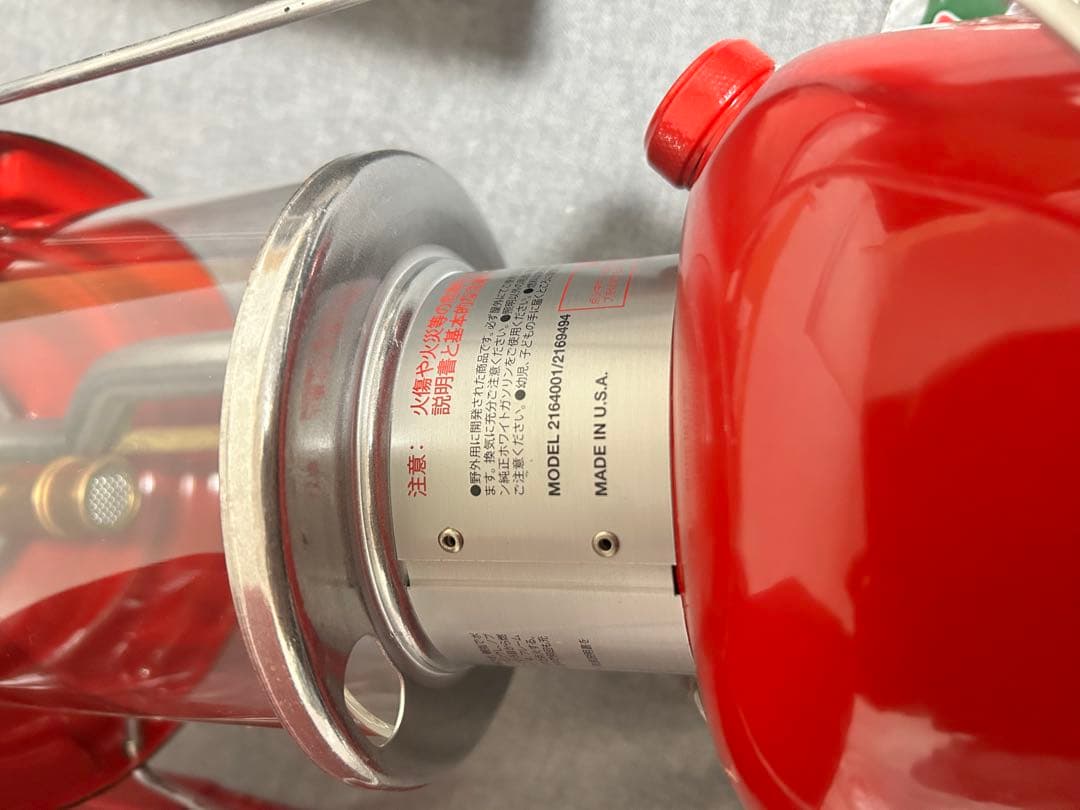 Coleman ワンマントルランタン　RED 赤　2022年5月製造