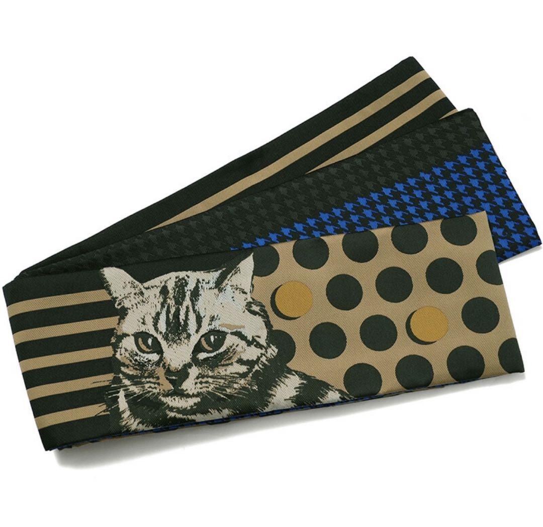 ☆ワッカ☆wakka☆日本製☆半幅帯☆猫☆半幅帯 nico by wakka☆