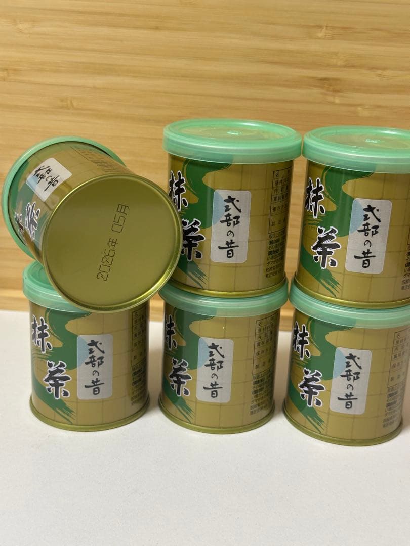 抹茶　式部の昔30gx6缶
