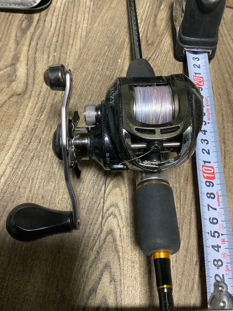 ダイワ　シマノ　CRUZY ベイトリール ロッド付き 約2.1m 竿とリール