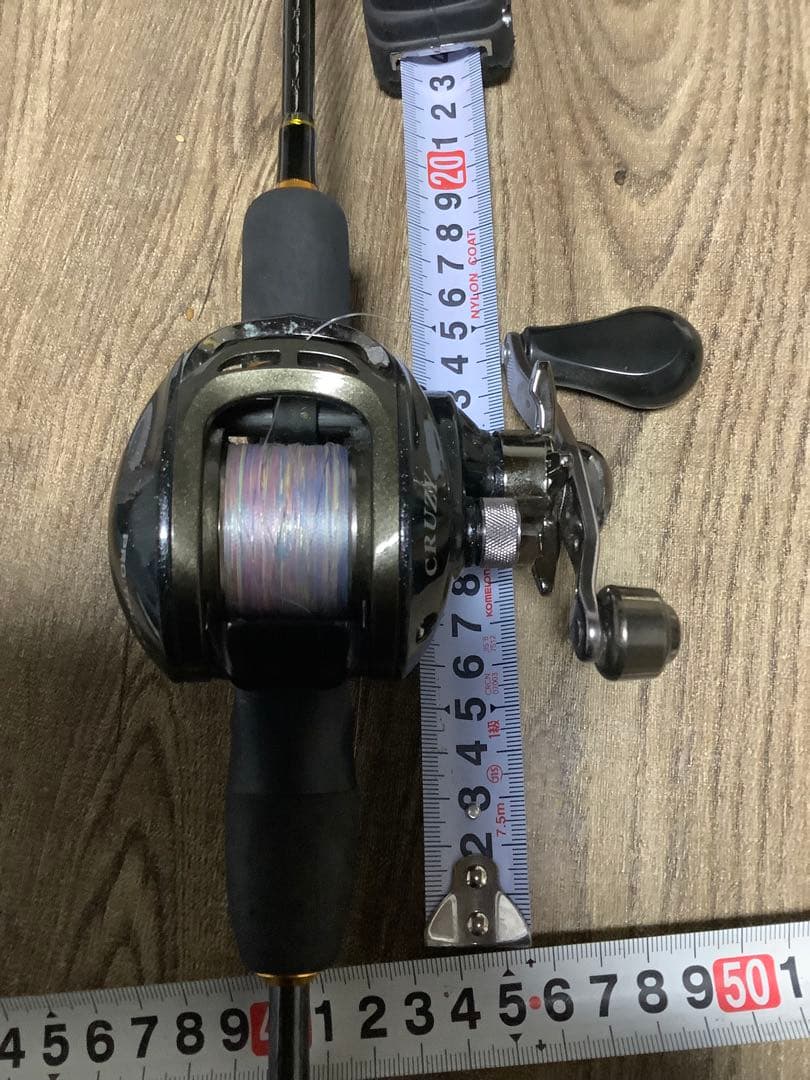 ダイワ　シマノ　CRUZY ベイトリール ロッド付き 約2.1m 竿とリール