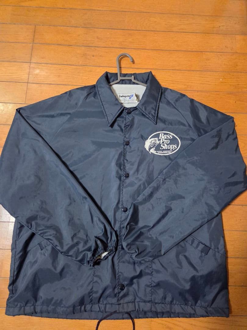 Bass Pro Shops ナイロンコーチジャケット ネイビー Lサイズ
