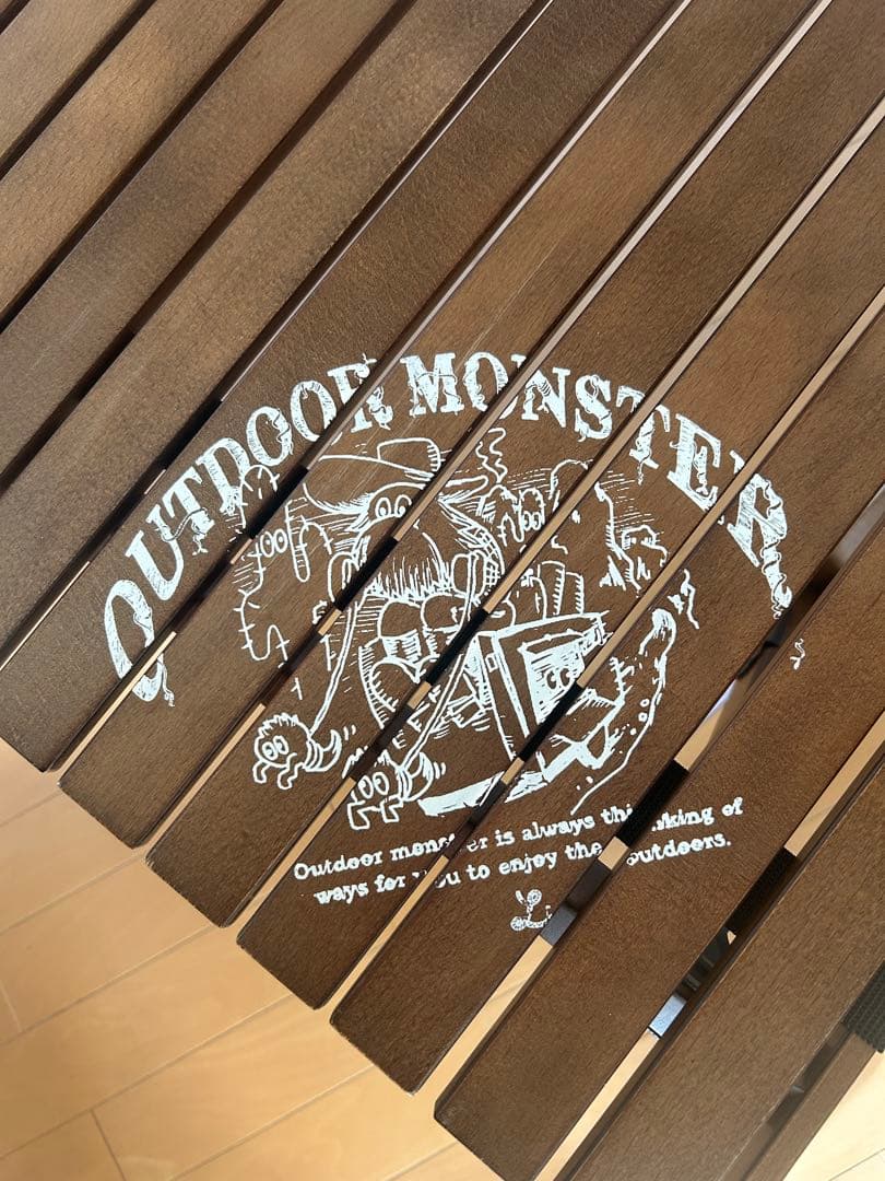 ハイランダーロールウッドテーブル　アウトドアモンスター