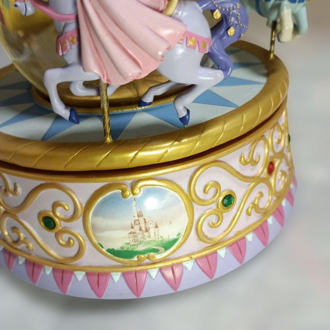 レア　ディズニープリンセス　オルゴール　スノードーム　メリーゴーランド　アリエル