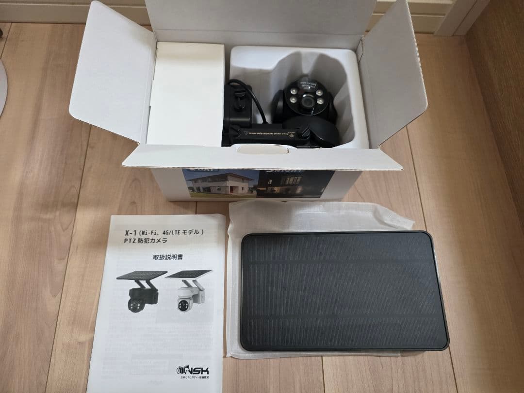 ​【新品・未使用】ソーラーPTZ防犯カメラ Wi-Fiモデル 黒