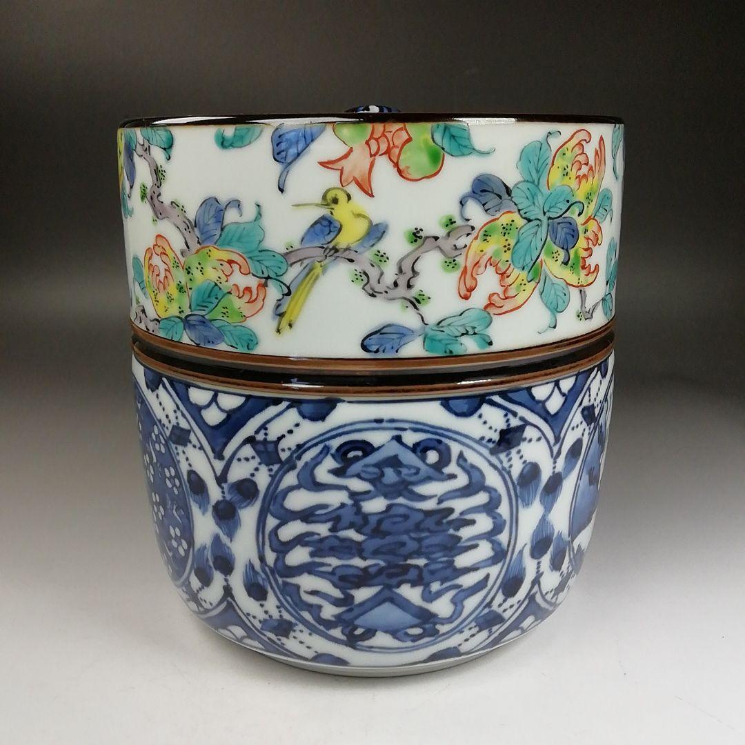 Ｗ１５５　水指　『彩瓷　水指』『平安　玉堂 造』　共箱　茶道具