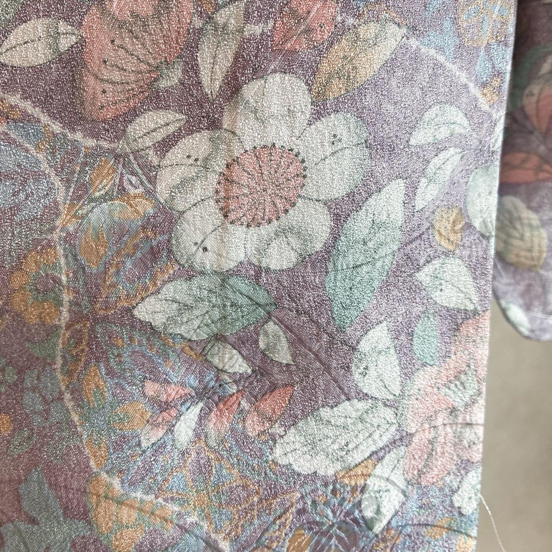 小紋　フルセット　着物　辻ヶ花　洗える着物　大人やさしさ　しつけ糸付き　G8