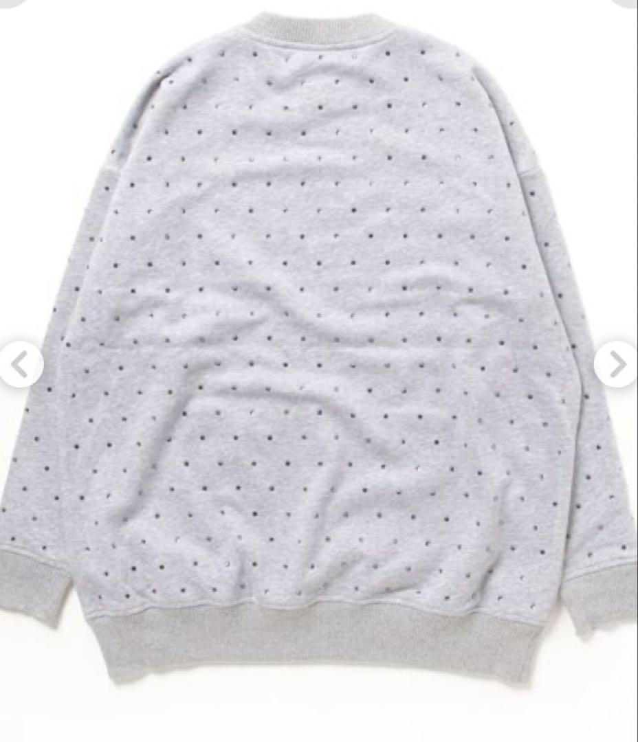 ダブルスタンダードクロージング　ラインストーンスウェット　未使用品