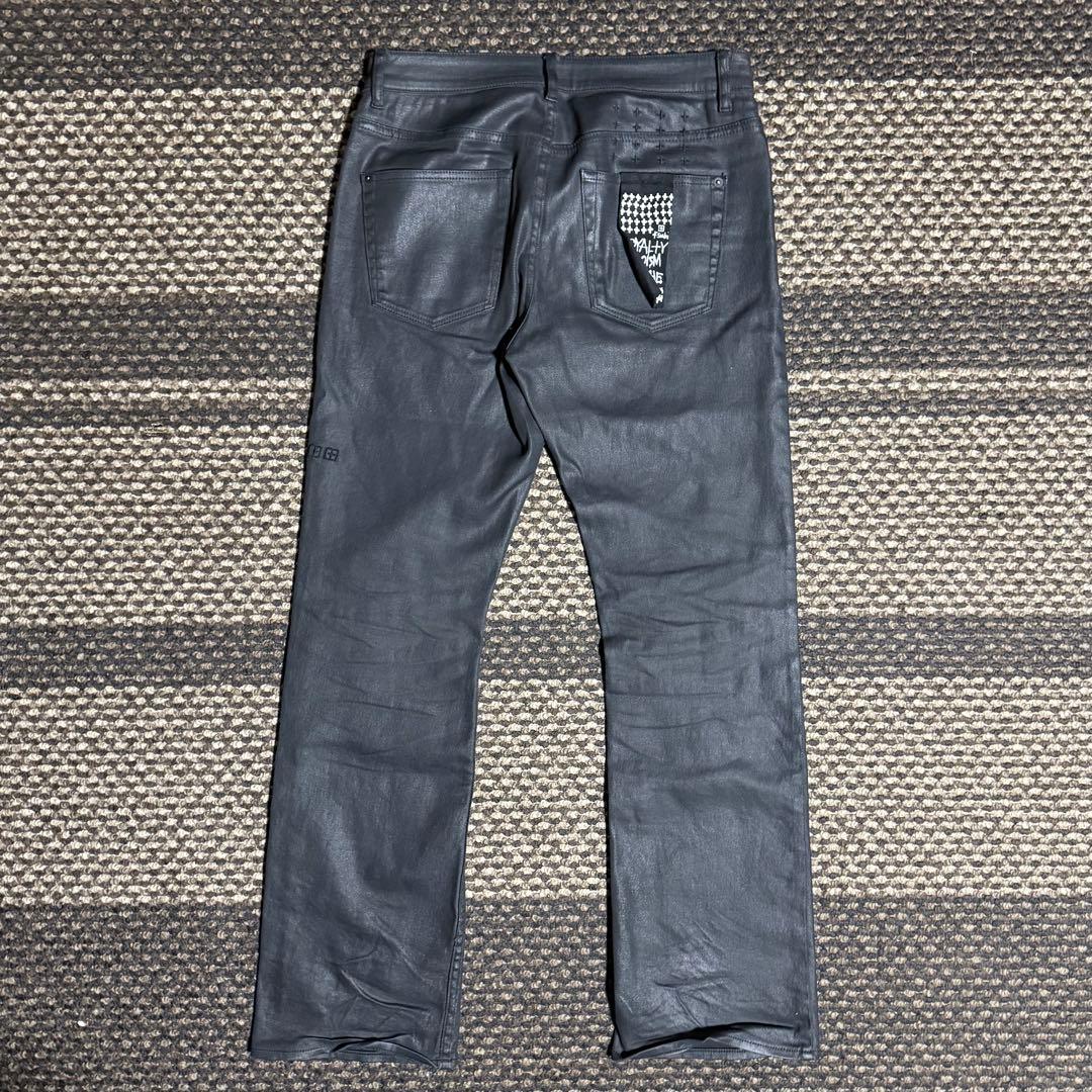 KSUBI BRONKO WAX コーティングフレアデニム