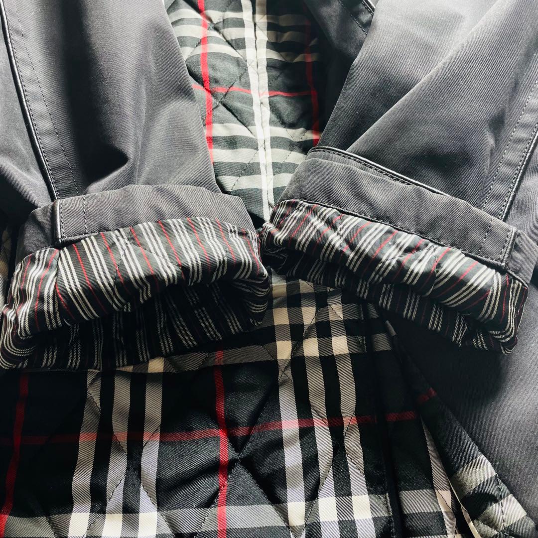 未使用級BURBERRY BLUE LABELダッフルコート 　ブラックおしゃれ