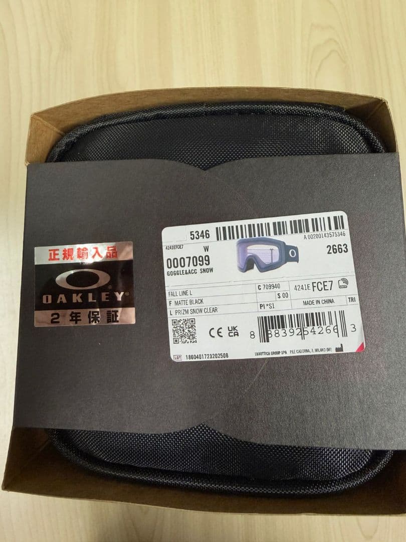 スキー・スノーボードアクセサリー OAKLEY FALL LINE SIZE L + CLEAR LENS