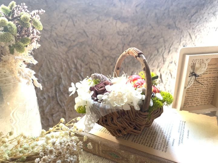 out        ❁Natural  Halloween❁花かごハロウィン♪