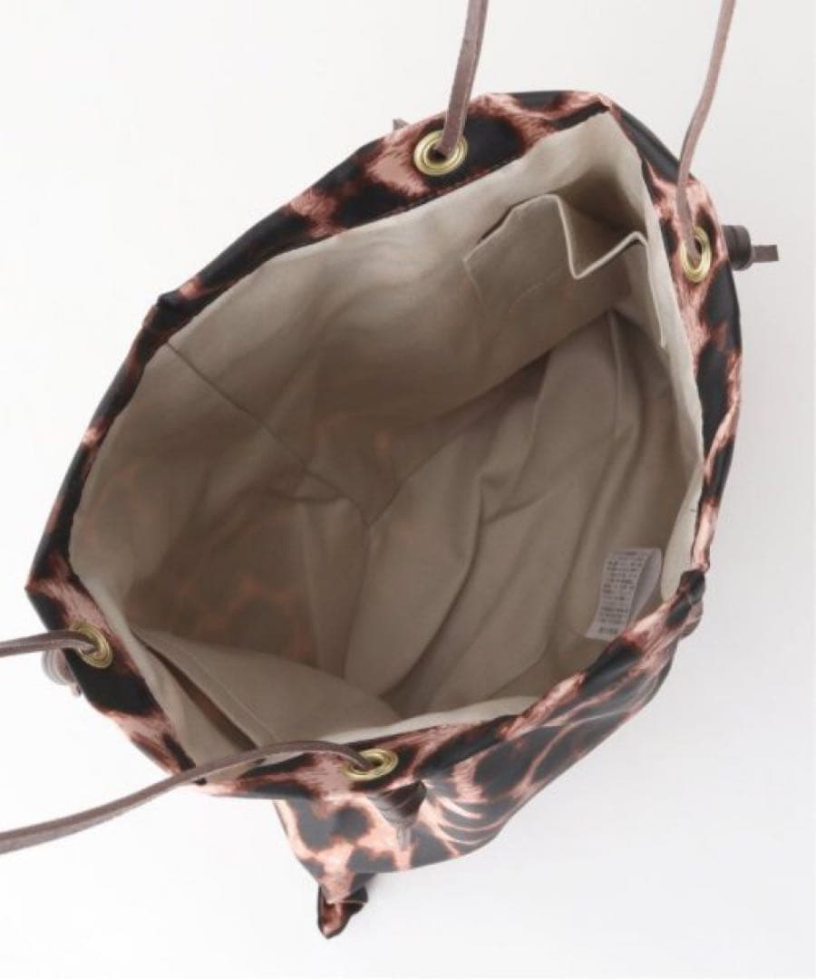 IENA【manipuri /マニプリ】プリントトートバッグ(レオパード)