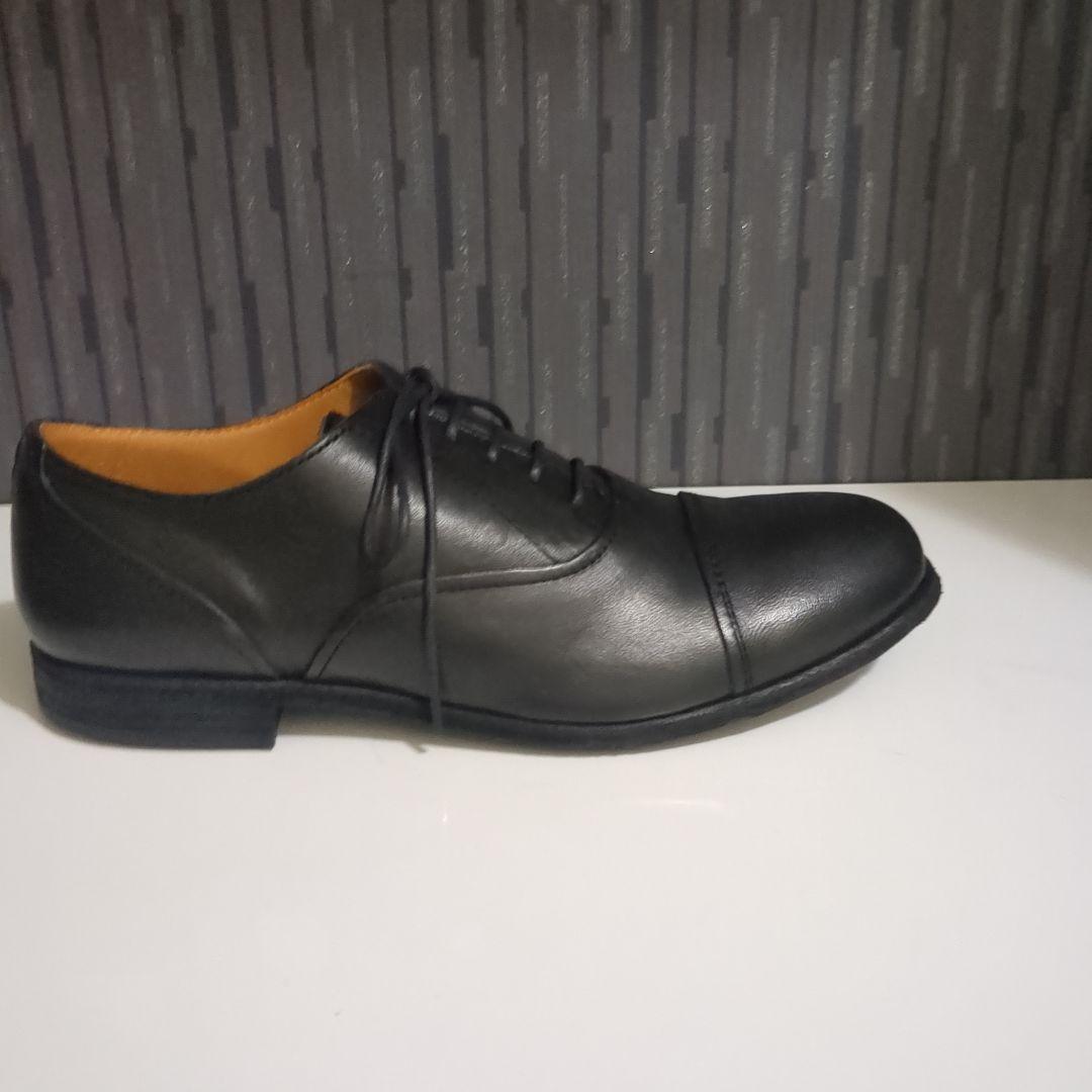 スペース クラフト sc112ブラック ホースヌメ革レースアップシューズ