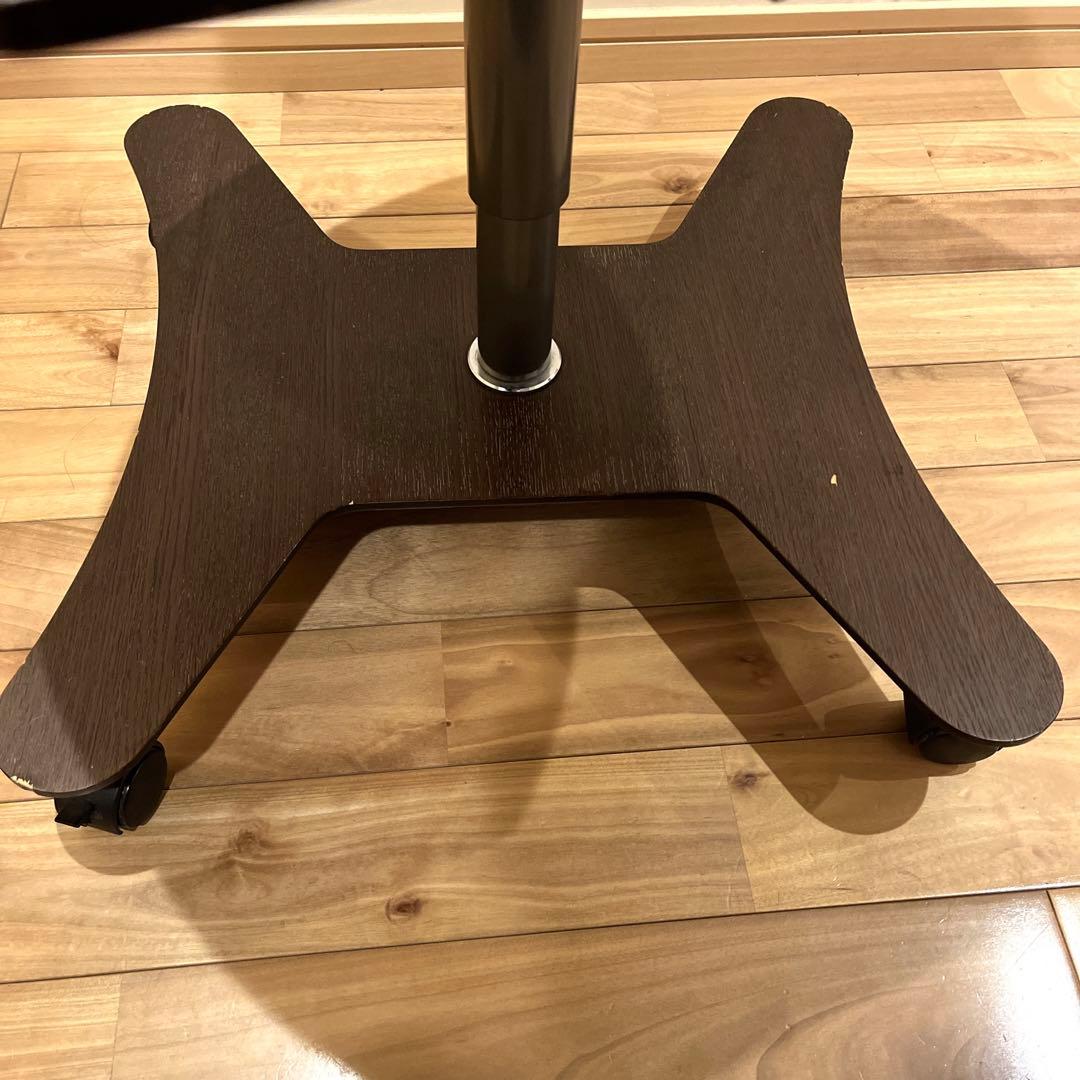 カリモク　チターノ　回転　サイドテーブル　昇降式　キャスター付　ローテーブル